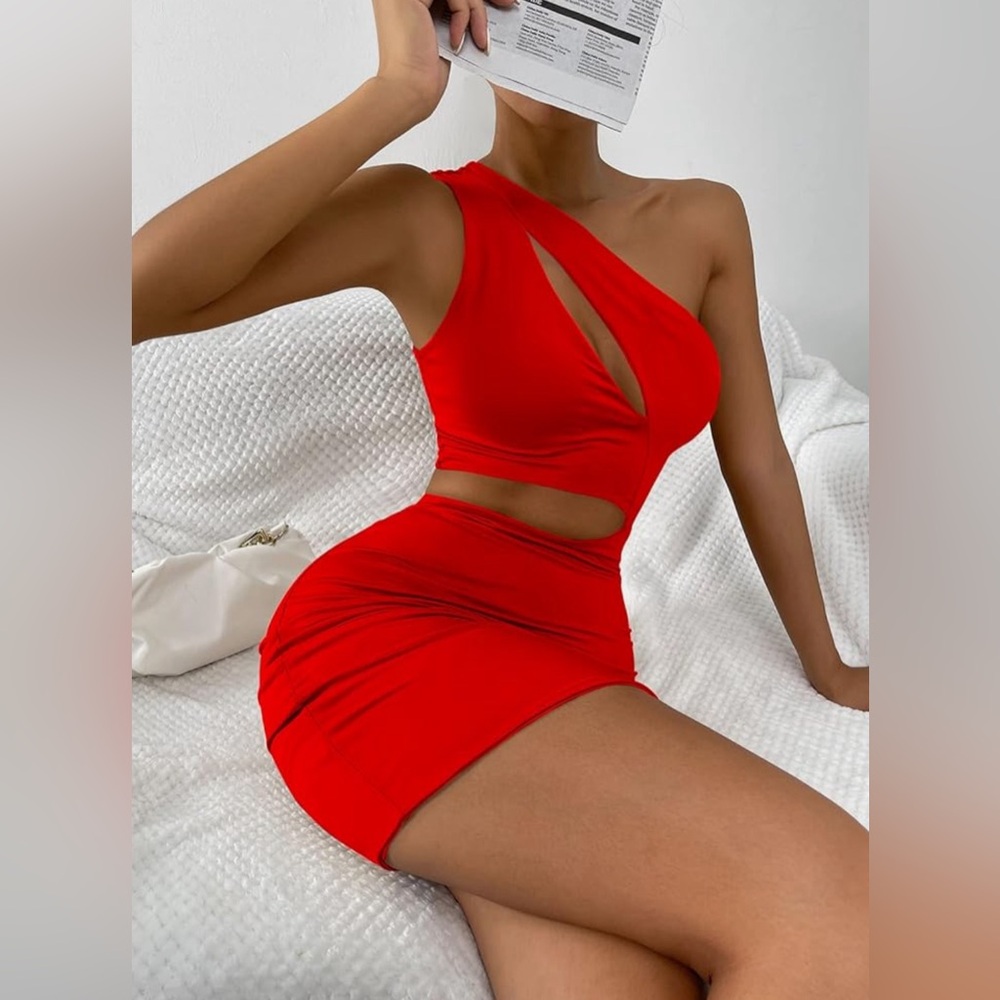 132. MEDIUM Bodycon Dresses for Women Halter Dress Spaghetti Strap Sleeveless - Picture 2 of 6